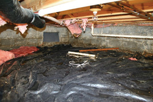 Crawl Space Repair Before in Billings