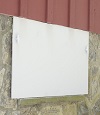 head-on view of one of our doors installed in Absarokee for crawl spaces