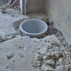Placing a sump pit in a Joliet home