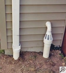 No-freeze basement drain discharge line in Red Lodge