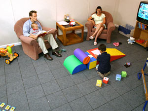Waterproof basement flooring installed in a family room in Red Lodge, Montana