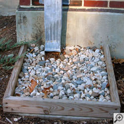 A poorly designed downspout in White Sulphur Springs