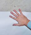 closeup of a plastic basement wall covering on concrete in Ballantine