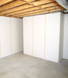 Fiberglass insulated basement wall system in Lame Deer, MT